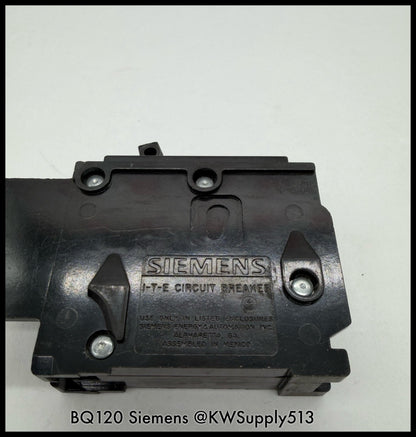 BQ120~Siemens BQ120 20A 120V 1P 1PH 10KA Circuit Breaker-Used