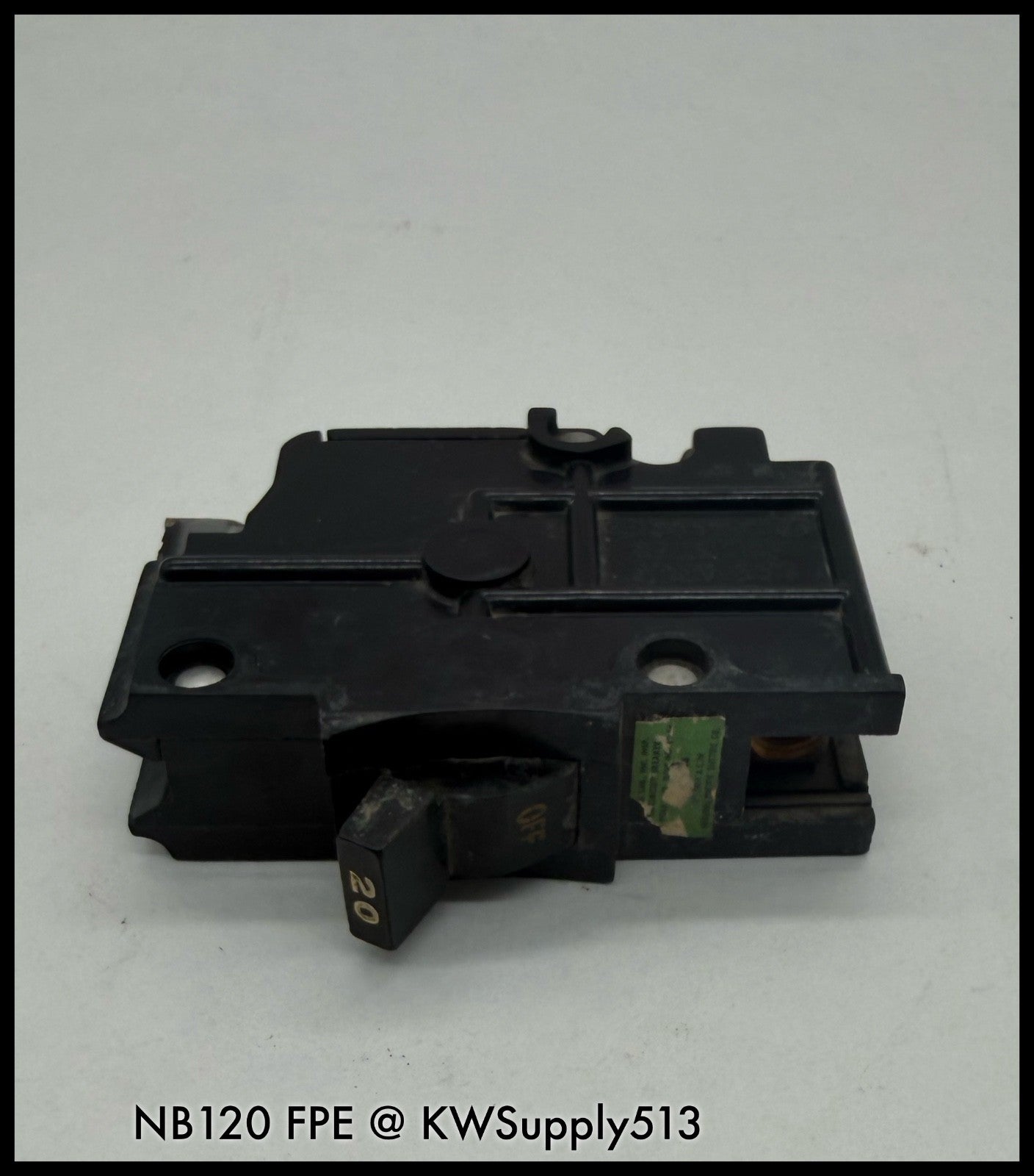 NB120~FPE NB120 20A 1P 120VAC 10KA Circuit Breaker-Used