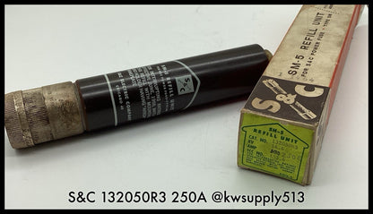 S&C 132050R3 ~ S&C 132050R3 250E Amp SM-5 Refill Unit 14.4kV  ~ Unused Surplus
