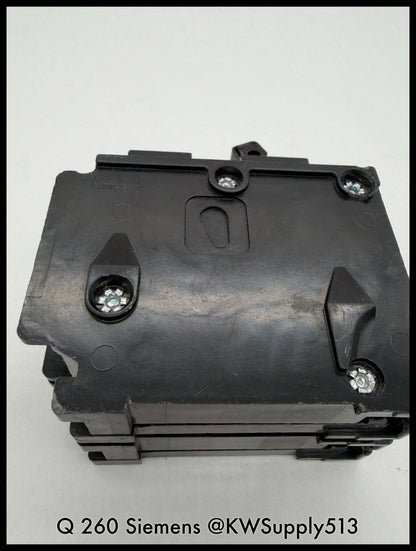 Q260~Siemens Q260 60A 2P 1PH 120/240VAC 10KA Circuit Breaker-Used