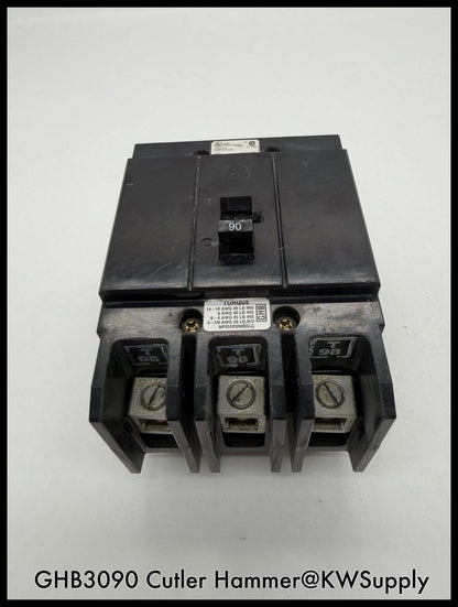 GHB3090~Cutler Hammer GHB3090 90A 480VAC Circuit Breaker-Used