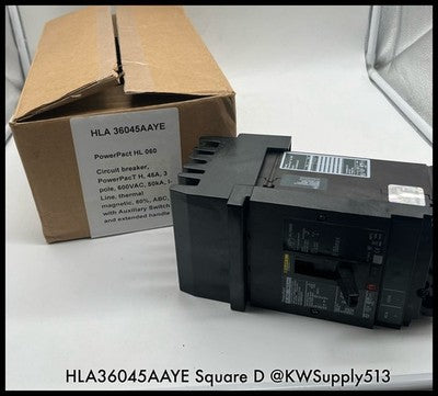 HLA36045AAYE~Square D HLA36045AAYE 45A Circuit Breaker with AS &EH Unused