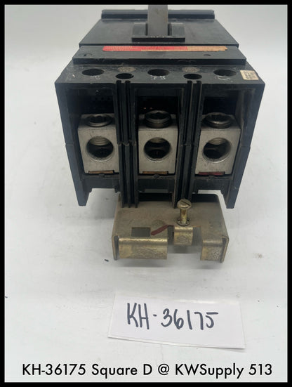 KH36175~Square D KH36175 175A 3P 600V I-Line Circuit Breaker-Used