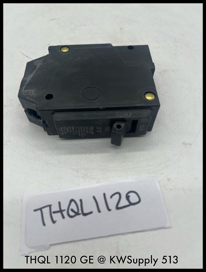 THQL1120~GE THQL1120 20A 1P 120/240V Circuit Breaker-Used