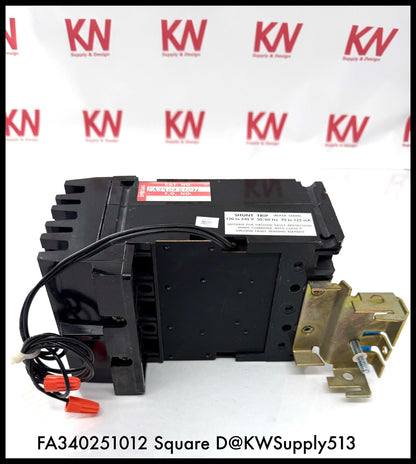 FA340251021~Square D FA340251021 25A 3P 3PH TM Circuit Breaker with Shunt -Used