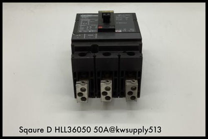 HLL36050 ~ Square D HLL36050 50A PowerPact with Lugs  HL060  600V 3 pole