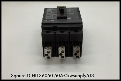 HLL36050 ~ Square D HLL36050 50A PowerPact with Lugs  HL060  600V 3 pole