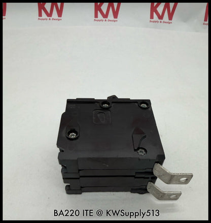 B220~ITE B220 20A 120/240VAC 2P 1PH 10KA TM Circuit Breaker-Used