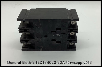 TED134020 ~ GE TED134020 20A 3P 480V TED Type MCCB ~ Inspected/90 Day Warranty