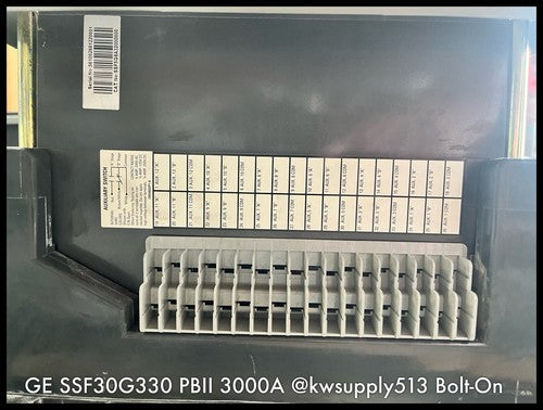 SSF30G330 ~ GE SSF30G330 PB II 3000A MO/Bolt-On ~ IntelliGuard GB530L4X1XFXXXX