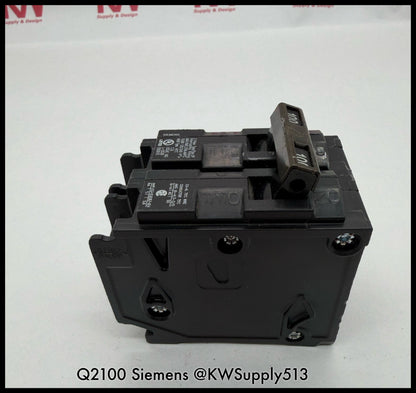 Q2100~Siemens Q2100 100A 2 Pole1P 120/ 240V 10KA Circuit Breaker -Used