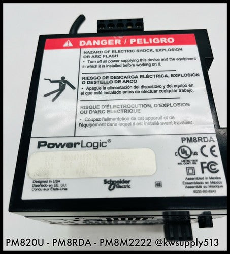 PM8M2222, PM820, & PM8RDA Electric PowerLogic Modules-PM8M2222