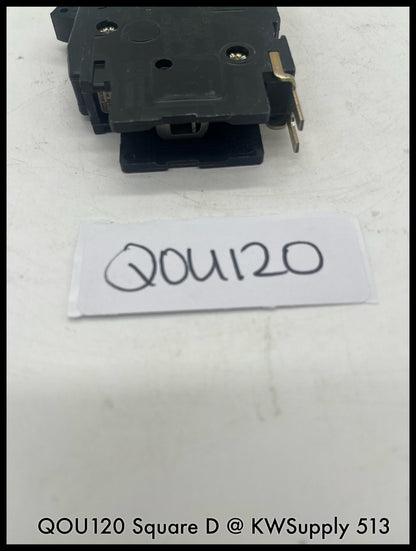 QOU120~Square D QOU120 20A 1p 10ka Mini Circuit Breaker -Used