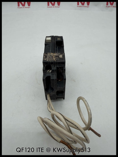 QF120~ITE QF120 20A 1P 1 PH 120VAC 10KA GFCI Circuit Breaker-Used
