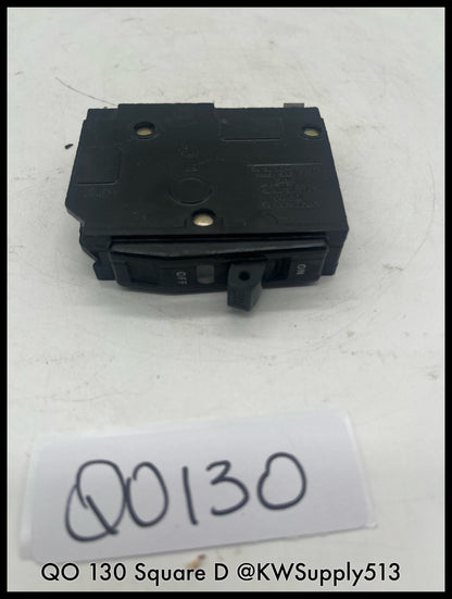 QO130~Square D QO130 30A 1P 120V 10KA Mini Circuit Breaker -Used