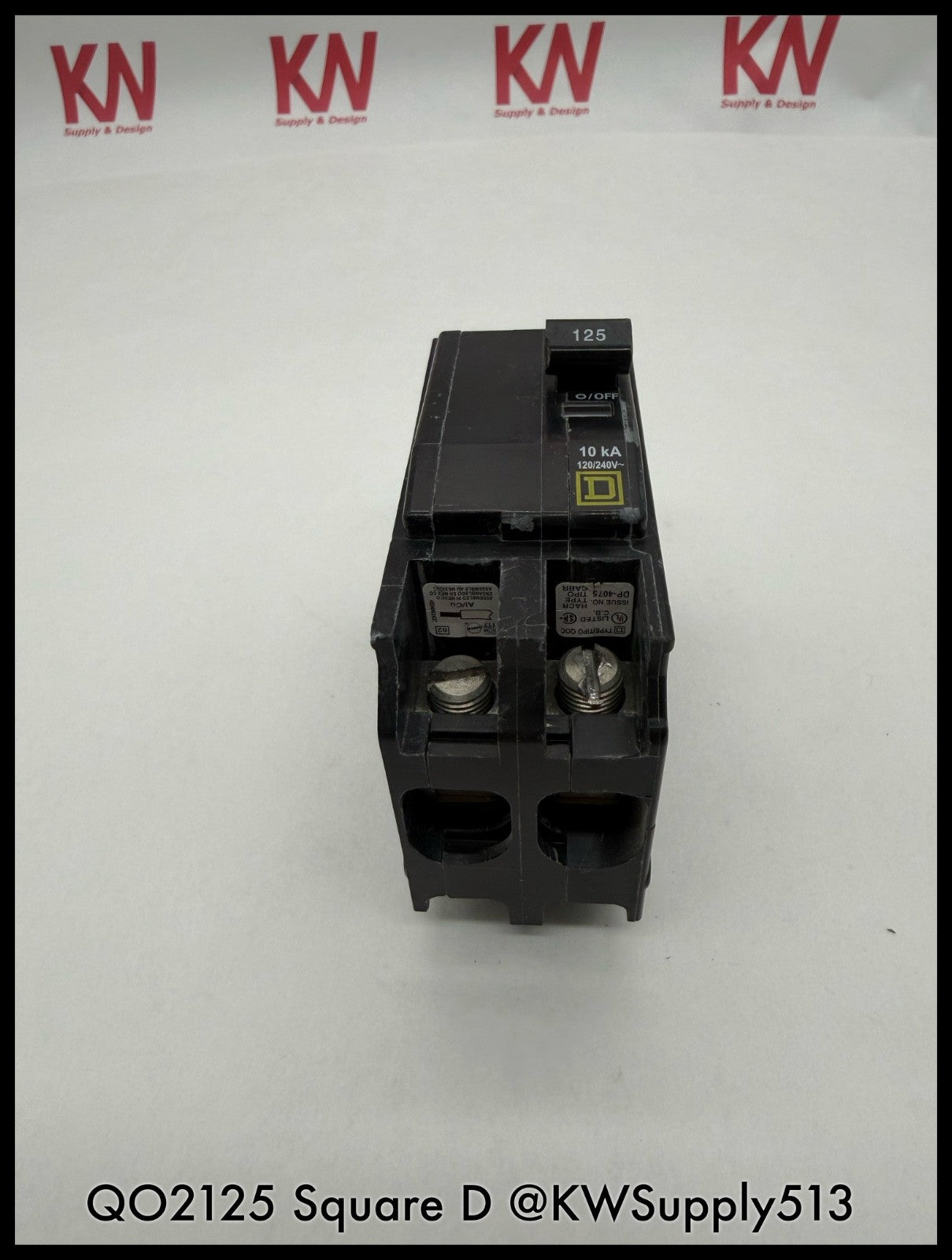 QO2125~Square D QO2125 125A 2P 240V TM LI 10KA Circuit Breaker-Used