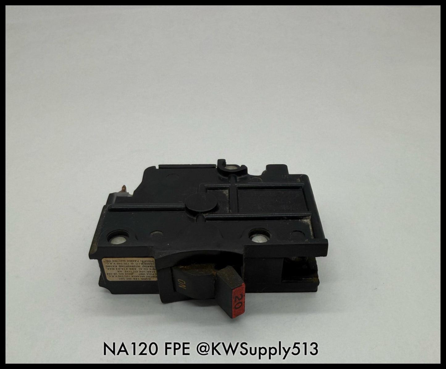 NA120~FPE NA120 20A 1P 120/240V Circuit Breaker-Used