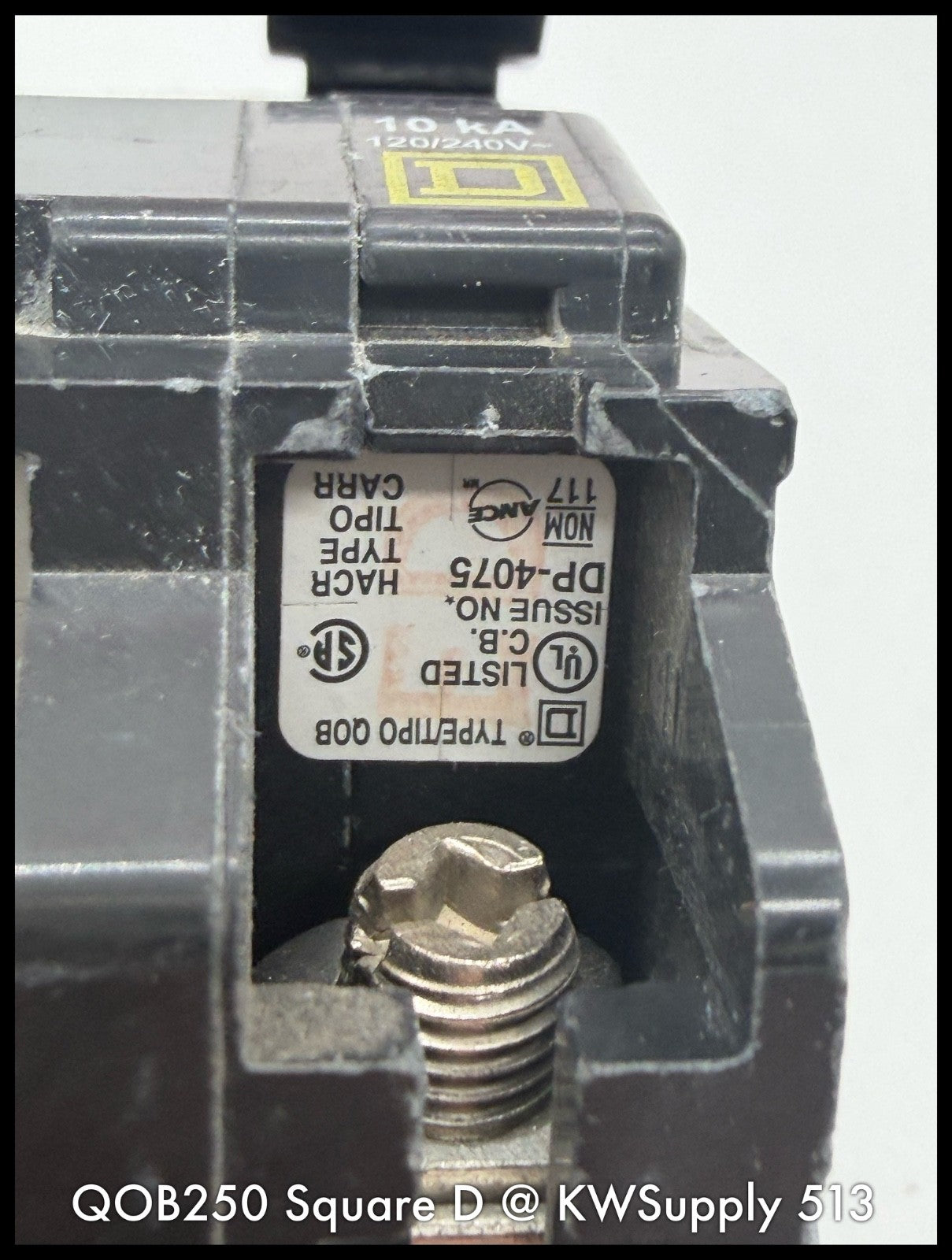QOB250~SQUARE D QOB250 50A 2P 240VAC 1PH TM CIRCUIT BREAKER-USED
