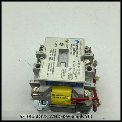 6710C54G28 ~ WestingHouse 6710C54G28 30A A202K1CAM AC Lighting Contactor Surplus