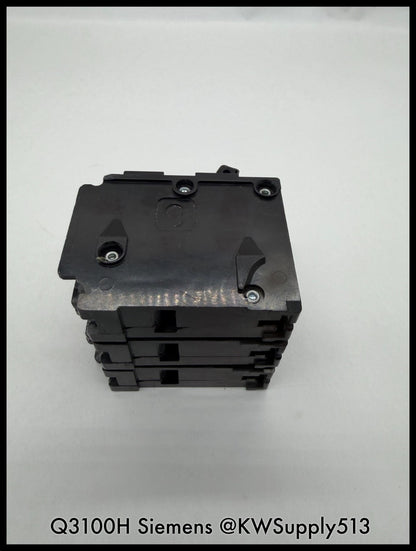 Q3100H~Siemens Q3100H 100A 3P 3PH 240VAC 22KA Circuit Breaker-Used