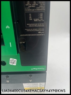 LJA36400CU54XEHACSAYH4YP ~ Square D 400A Circuit Breaker with AS ST WH PL Unused