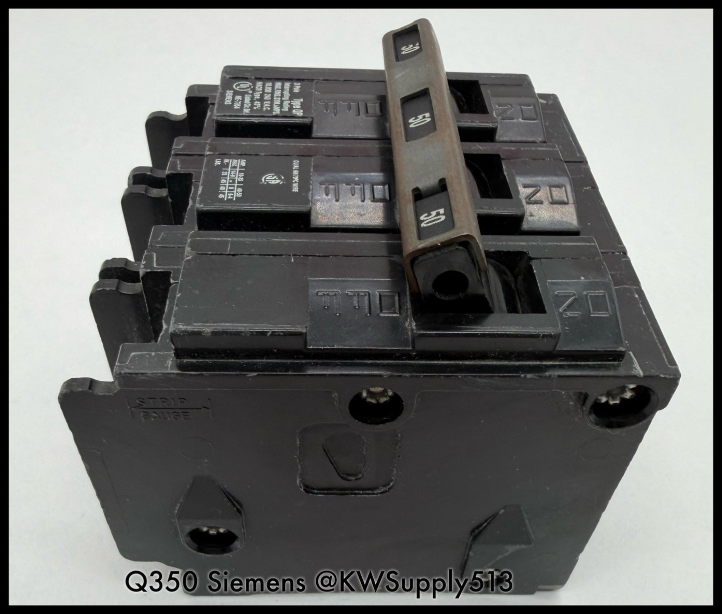 Q350~Siemens Q350 50A 3P 3PH 240VAC 10KA Circuit Breaker-Used