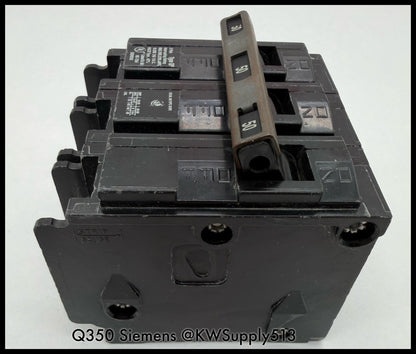 Q350~Siemens Q350 50A 3P 3PH 240VAC 10KA Circuit Breaker-Used