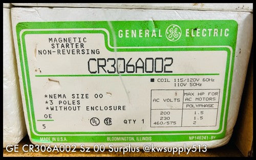 NEMA 00 Magnetic Starter-CR306A002
