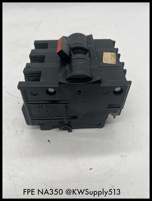 NA350~FPE NA350 50A 3P 240VAC Circuit Breaker -Used