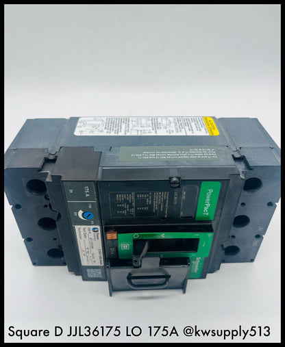 JJL36175 ~ Square D JJL36175 with Lockout 175A 3P 240V MCCB 90-Day Warranty