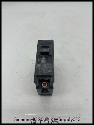 B120~Siemens B120 20A 1P 120/240V Circuit Breaker-Used