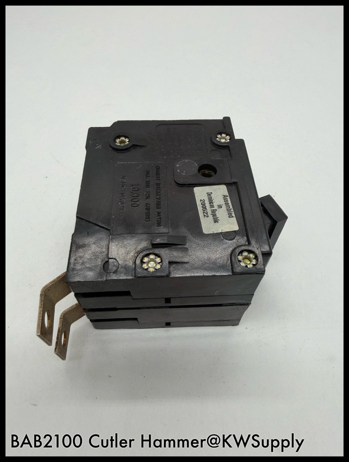 BAB2100~Cutler Hammer BAB2100 100A 120/240V 2P 10KA Circuit Breaker-Used
