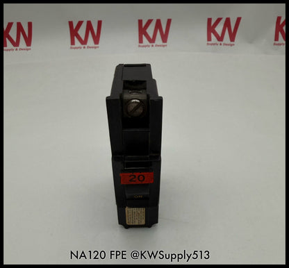 NA120~FPE NA120 20A 1P 120/240V Circuit Breaker-Used