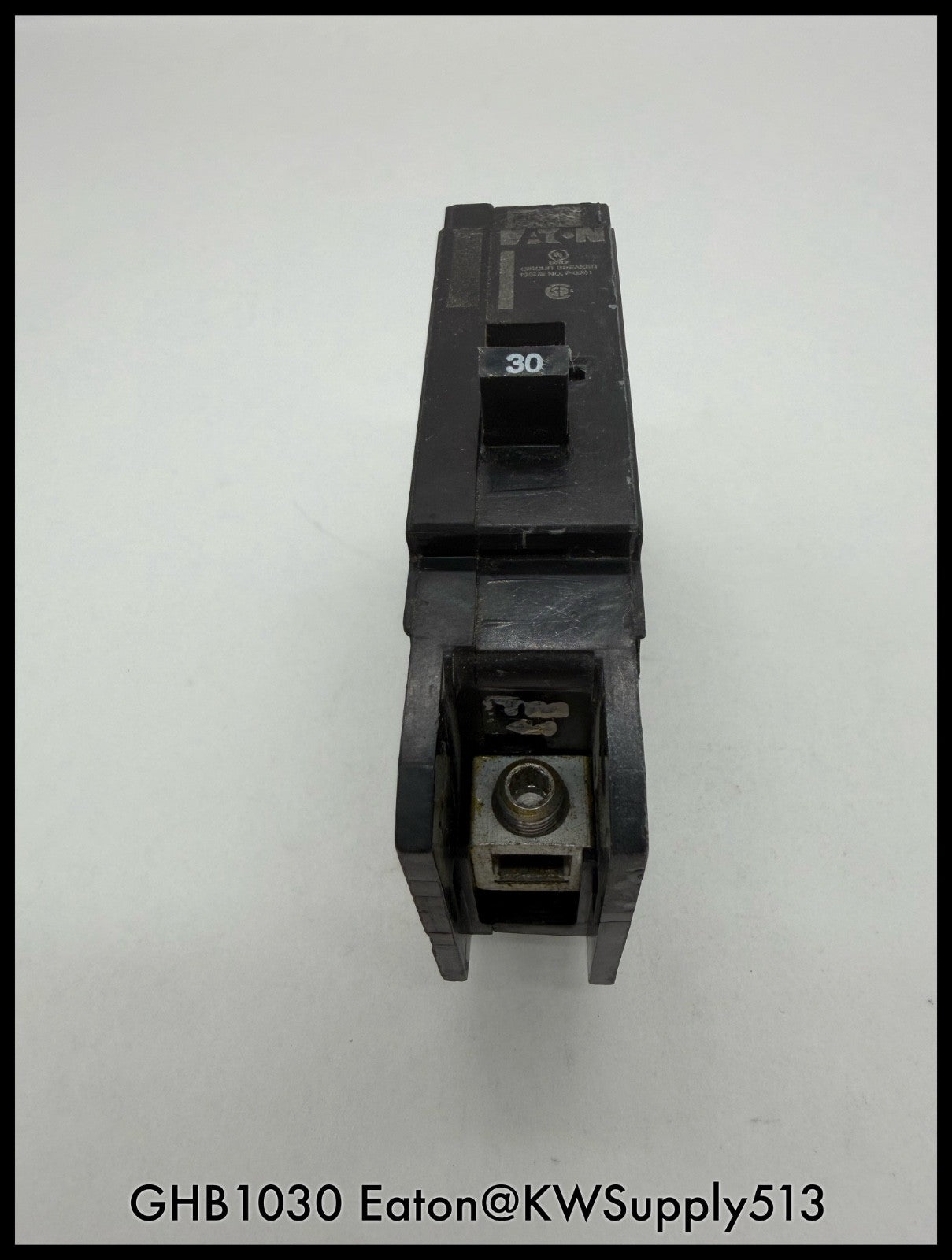 GHB1030~Eaton GHB1030 30A 277/480VAC 1P 14KA Circuit Breaker-Used