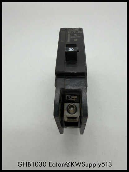 GHB1030~Eaton GHB1030 30A 277/480VAC 1P 14KA Circuit Breaker-Used