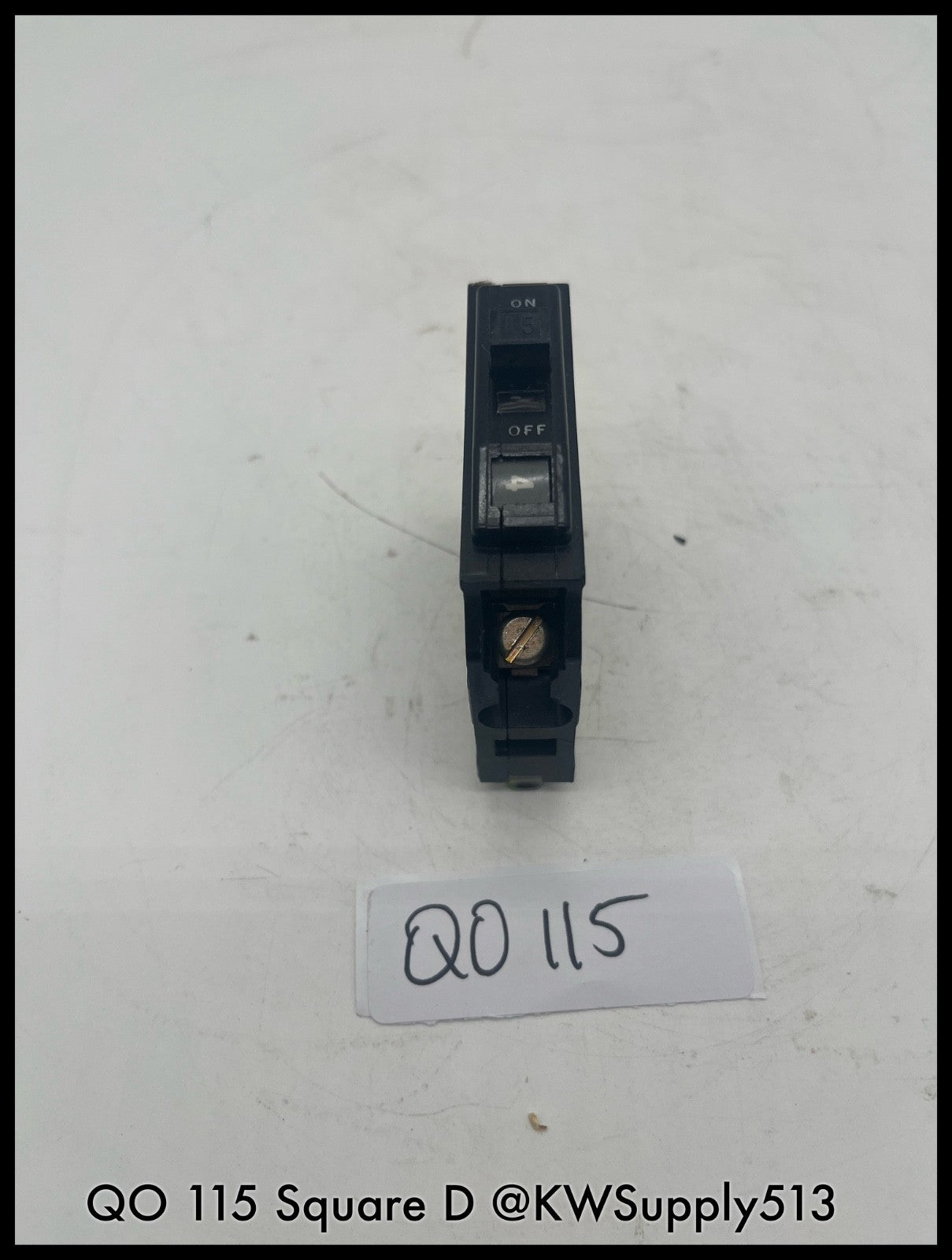 QO115~Square D QO115 15A 1P 120V Mini Circuit Breaker-Used