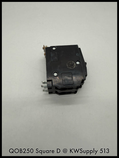 QOB250~SQUARE D QOB250 50A 2P 240VAC 1PH TM CIRCUIT BREAKER-USED