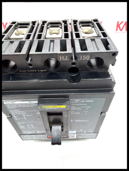 HJL36080T~Square D HJL36080T 80A 3P 3PH 600V Circuit Breaker-Used
