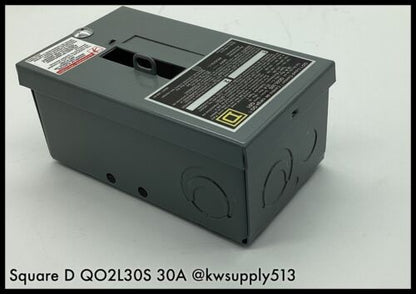 Square D~QO2L30S 30A Circuit Breaker Load Center Unused Surplus