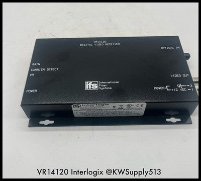 VR14120~Interlogix VR14120 Digital Video Receiver with power supply New Open Box