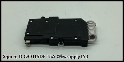 QO115DF ~ Sqaure D QO115DFI MCCB 15A Arc Fault Circuit interrupter ~ Surplus