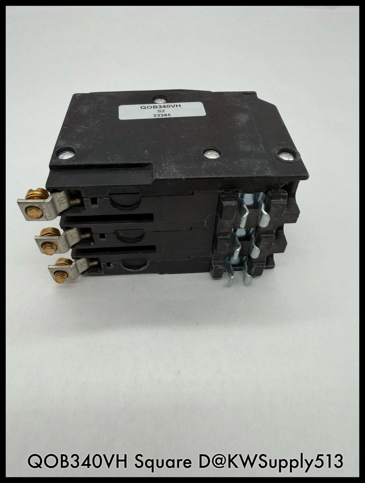 QOB340VH~Square D QOB340VH 40A 3P 3PH 240VAC Mini Circuit Breaker-Used