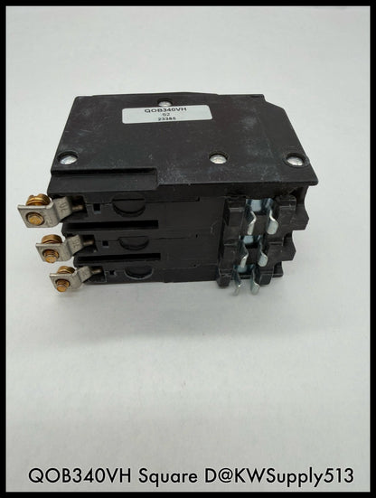 QOB340VH~Square D QOB340VH 40A 3P 3PH 240VAC Mini Circuit Breaker-Used
