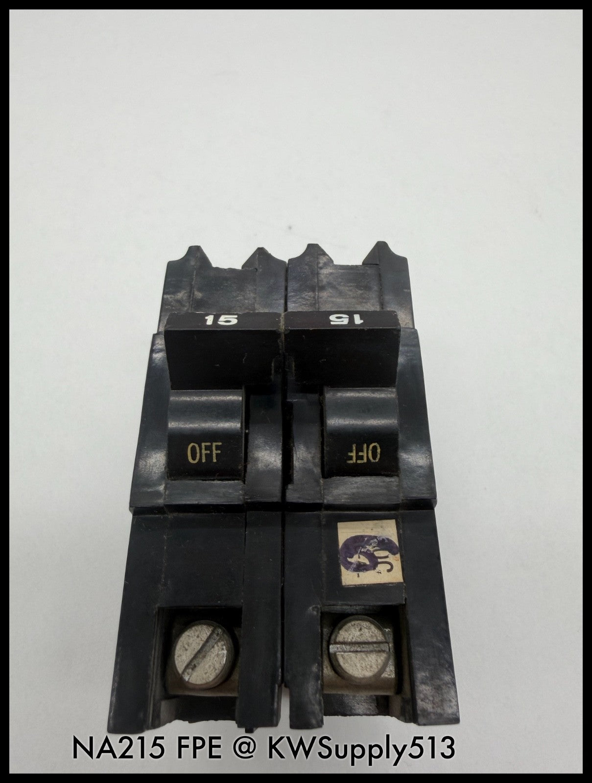 NA215~FPE NA215 15A 2P 1PH 120V/240VAC Circuit Breaker-Used