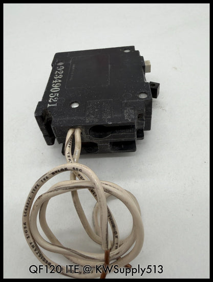 QF120~ITE QF120 20A 1P 1 PH 120VAC 10KA GFCI Circuit Breaker-Used