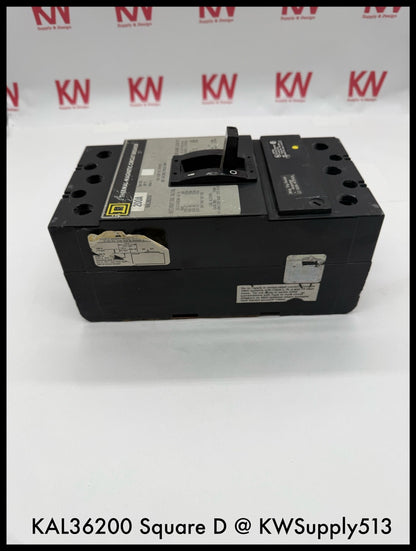 KAL36200~Square D KAL36200 200A 3P 3PH 600V 25KA Circuit Breaker-Used