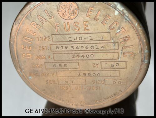 General Electric~GE 6193496G14 65E Amp EJO-1 15kV Size DD