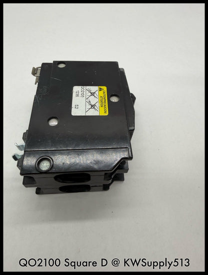 QO2100~Square D QO2100 100A 2P 120/240V 10KA TM Circuit Breaker-Used