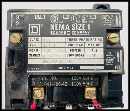 NEMA 1 Magnetic Starter-8536SCO3