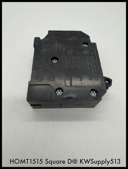 HOMT1515~Square D HOMT1515 15/15A 120VAC 2x1 Pole Tadem TM Circuit Breaker-Used